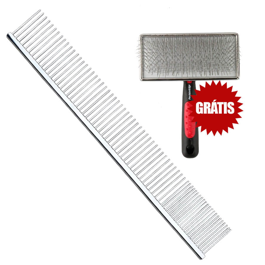 PENTE ALUMINIO GREYHOUND BRONZE 24,5cm Elite for Champions - GRÁTIS RASQUEADEIRA PLANA MÉDIA