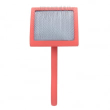 RASQUEADEIRA CORAL CURVA ESPECIAL TOP PREMIUM CERDAS ALTAS 17MM G + brinde