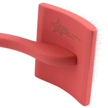 RASQUEADEIRA CORAL CURVA ESPECIAL TOP PREMIUM CERDAS ALTAS 17MM G + brinde