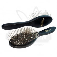 COMBO ESCOVA DE PINOS EBONY 14CM E PENTE GREYHOUND DE LUXE 19MM