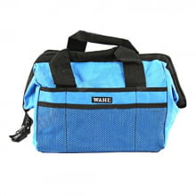 Bolsa profissional com tela para transporte de acessórios de tosa Wahl - Azul